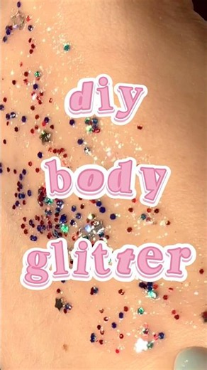 diy body glitter ✨ #july4th makeup hack using stuff YOU ALREADY HAVE!