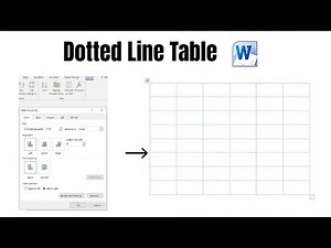 How to Create a Dotted Line Table in MS Word (Step-by-Step)
