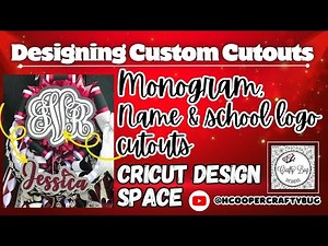 DESIGNING A MONOGRAM, NAME CUTOUT AND LOGO FOR A MUM! #homecomingmums #customcutouts #cricutmaker3