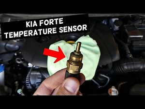 HOW TO REPLACE COOLANT WATER TEMPERATURE SENSOR ON KIA FORTE