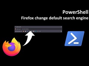 PowerShell: Firefox change default search engine