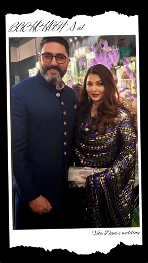 Twinning in blue Aishwarya Abhishek bachchan@M@ManishMalhotraWorldancing 💃 with Nita Ambani