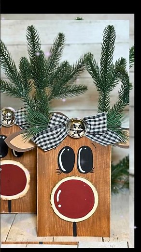 Adorable Wooden Reindeer DIY Anyone Can Make!
