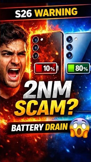 Galaxy S26 Warning ⚠️ Exynos 2600 vs Snapdragon Shocking Battery Test! #shorts #samsung