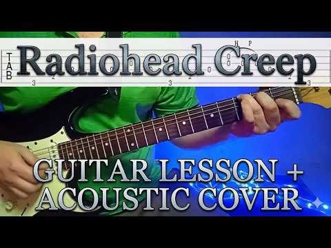Radiohead Creep how to play + Cover(acoustic) Tabs & Chords #guitartutorial #howtoplay
