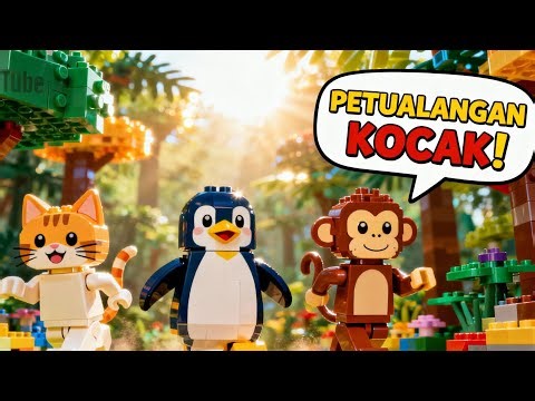Petualangan Kocak Hewan LEGO di Hutan Ajaib