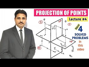 PROJECTION OF POINTS (LECTURE-4) IN ENGINEERING DRAWING AND GRAPHICS ‪@TIKLESACADEMYOFMATHS‬