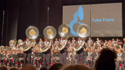 KL Row - TBDBITL on Instagram: "Tuba Fours playing “Rolling Thunder” composed by Henry Fillmore arranged by our very own Connor Croley! #tbdbitl #osu #sousaphone #dotthei #tbdbitlalumni #klrow #tuba"