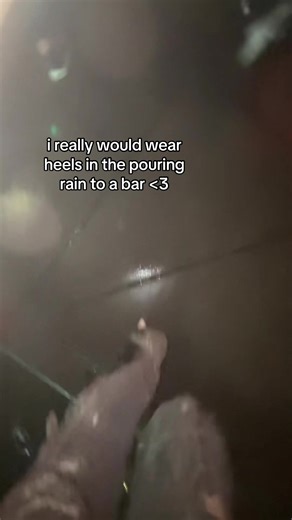 Wearing Heels in the Rain at Pacific Beach