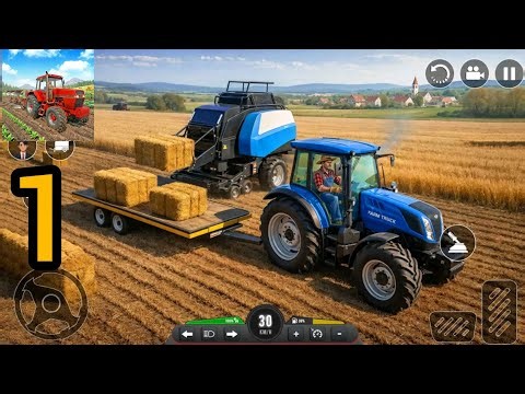 Real Tractor Farming Sim Game - Tractor Simulator - Farming Simulator Game - Android & ios Gameplay