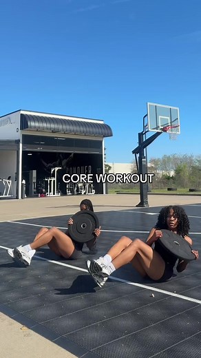 Get summer ready with this fire core workout!🔥 Workout details: V ups | 10 Russian twist | 20 Leg raises | 20 Plank taps | 15 Repeat x 2