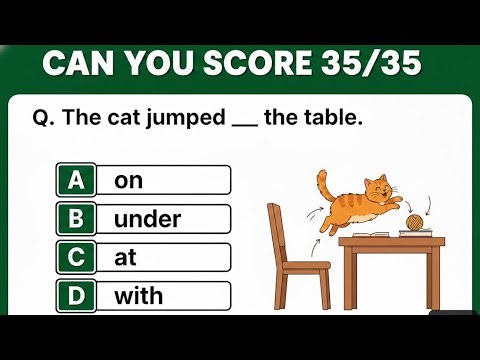 Prepositions Quiz Test For Beginners B2 l English Grammar l #grammarquiz