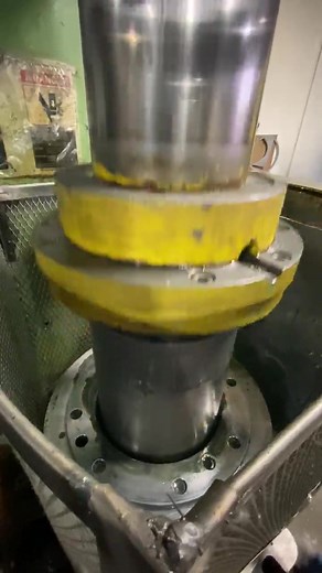 Making stuff, 110 ton deep draw forming #supertrapp #kerker #military #manufacturing #madeinusa #foryou #fyp