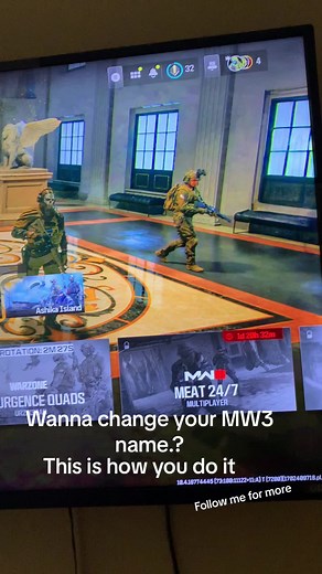 Como cambiar tu nombre en MW3 #cod #codwarzone #warzone #name #learn #learnontiktok #follow