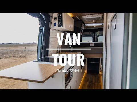 Custom Van Build (FULL TOUR) | Rossmönster Vans | Sprinter Van 170” w/ sleeping for up to four | 219