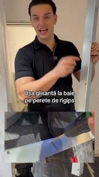 Sliding bathroom door on drywall!