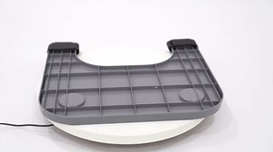 Modern Wheelchair Tray with 2 Cup Holders, Removable Wheelchair Lap Tray - Load Capacity 44 lbs, Medical Wheelchair Desk Accessories, Easy to Install Fits Wheelchair Arms of 15.7" - 19.7", Grey