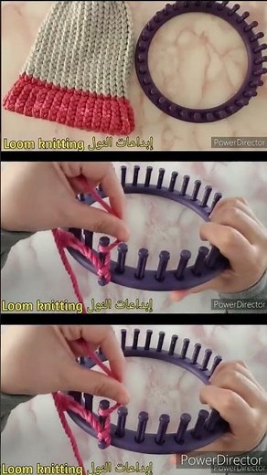 Hat loom knitting video