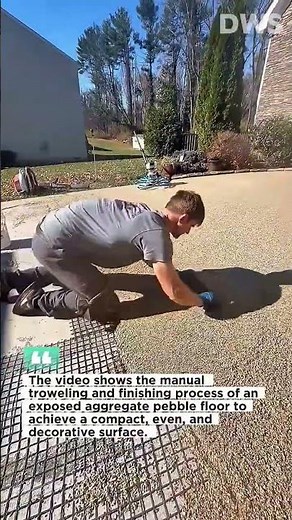 Exposed Aggregate Pebble Floor Installation | Decorative Stone Surface Finishing Technique