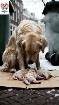 Mother Dog Saved Puppies from the Cold: Found Help Amid Indifference #dog story #animalstory #rescue