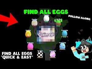 🥚 *ALL EGG LOCATIONS* in Easter Egg Hunt 2025! (Bubble Gum Simulator INFINITY)