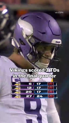 The Vikings stun the Bears in Chicago 😳😳 | bears vs vikings