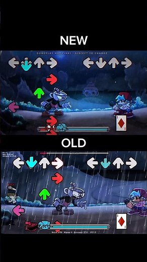 FNF INDIE CROSS NEW VS OLD! CUPHEAD! INDIE CROSS MOD NEW! #fnf #indiecross #cuphead #new #old