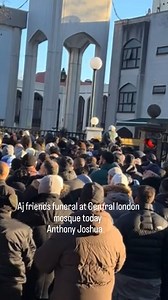 Aj anthony joshua friends funeral at Central london mosque today #anothonyjoshua #southlondon #northlondon #zonjy #aj | Zonjy