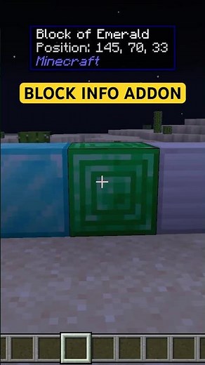 Instantly See Block Info In MCPE With This Addon!