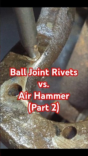 Air Hammer makes quick work of removing ball joint rivets