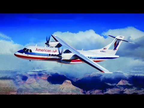 Unboxing X-Scale 144009 1/144 ATR-42-300 American Eagle Turboprop Regional Airliner