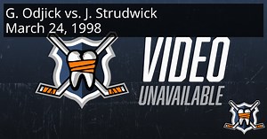 Gino Odjick vs. Jason Strudwick, March 24, 1998 - New York Islanders vs. Vancouver Canucks | HockeyFights