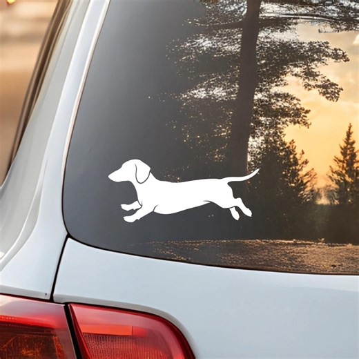 Running Dachshund Wiener Dog Bumper & Window Car Decal - Etsy