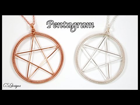 Pentagram wirework jewellery