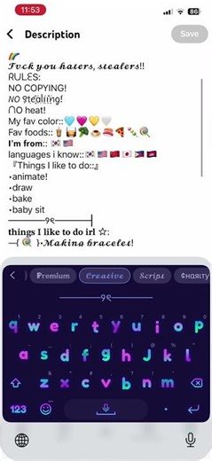 My new description #singer #unicorn #neko #roblox #haveitoldyoulatelythatiloveyou 🥥