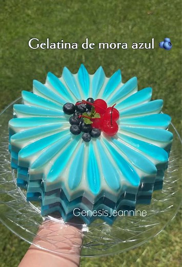 Gelatina de mora azul receta fácil
