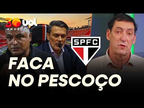 SÃO PAULO: NOVA DERROTA AUMENTA PRESSÃO SOBRE ROGER E REFORÇA FACA NO PESCOÇO DE RUI COSTA, DIZ PVC