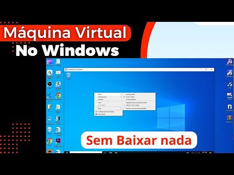 Como criar Máquina virtual Windows 10 ou 11, sem instalar programas.