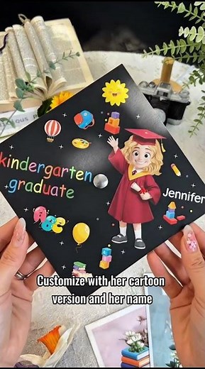 Kindergarten Preschool Graduation | Personalized Graduation Cap Topper