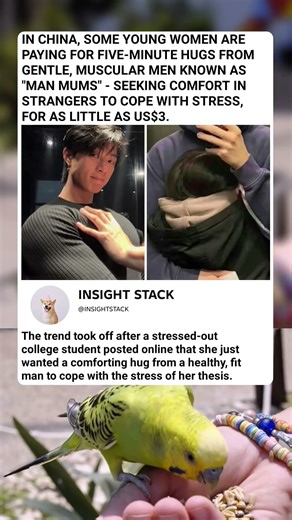 INSANE! Women in China PAY $5 Just to Hug Muscular Men? (The 'Man Mums' Trend)