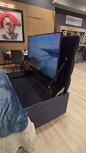 Indulge in effortless luxury! 🎥 ✨ With just a touch, transform your ottoman into an entertainment haven. Experience luxury and convenience at its finest - because your downtime deserves nothing less. Book a demo - link in bio #smartliving #luxury #luxurylifestyle #luxuryhome #luxuryhomes #luxuryliving #homeentertainment #innovativedesign #soundxperience #soundxshop #soundx #automation #ottoman #luxuryottoman #homeautomation