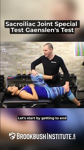 🔴 Sacroiliac Joint Special Test Gaenslen's Test