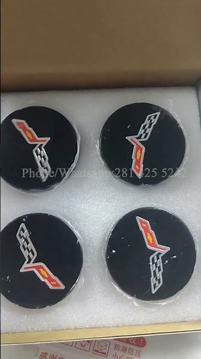 EYE-CATCHY! Chevrolet Corvette's Custom Floating Center Caps