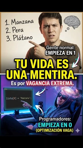Por qué los programadores cuentan desde el 0 (y por qué empezar en 1 es un error técnico) 💻🚫