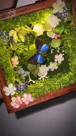 This Glowing Butterfly Box Is Pure Magic 🦋✨ #uniquegift #butterflyart