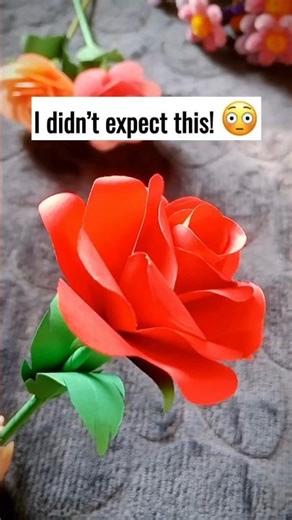 Easy A4 Paper Rose 🌹 | DIY Paper Flower #paperflowers