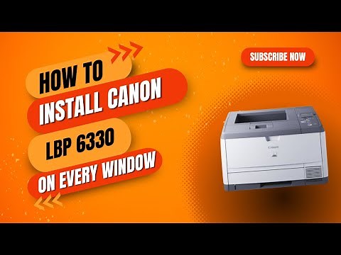 How to Install Canon lbp 6330 \\ 8330 series Easy installation | Easy installation