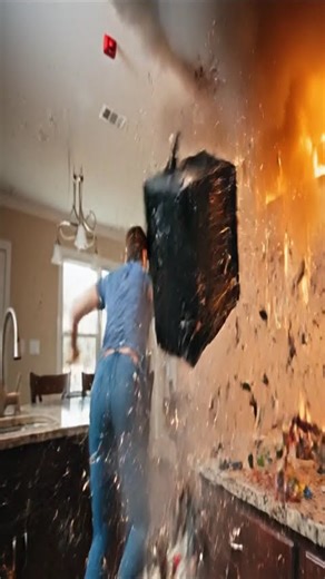 Fireworks in Microwave = Kitchen DESTROYED 💥🔥 #shorts