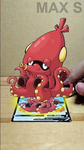 Mega Octillery X/Y Pokémon Evolution TCG | AR Card by Max S #Shorts