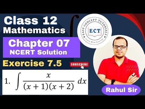 Class 12 Mathematics | Integrals | Chapter 7 | Ex 7.5 Q 1 I NCERT SOLUTION | Integration |